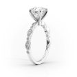 The Jasmine Set With A 2.5 Carat Radiant Lab Diamond Hot on Sale