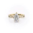 The Angelina Set With A 2.5 Carat Pear Lab Diamond Online