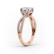 The Angelina Set With A 2.5 Carat Elongated Cushion Lab Diamond Hot on Sale